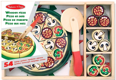 Zestaw do zabawy Melissa & Doug Wooden Pizza Party (0000772101677)