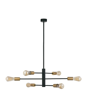 Люстра Nowodvorski 7937 Rotor E27 6x60W IP20 Bl цвет черный
