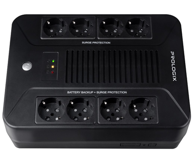 ДБЖ зі стабілізатором AVR UPS Prologix 850VA 480W, Lin.int., 8xSchuko