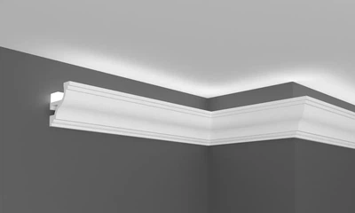 Карниз полимерный для LED освещения Grand Decor KH 905 Flex гибкий