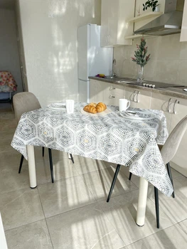 Скатерть водоотталкивающая Delux Textil Майя Принт 140 х 110 см (366076)