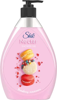 Гель для душа Shik Nectar Клубничный макарон 900 мл (4823107606984)