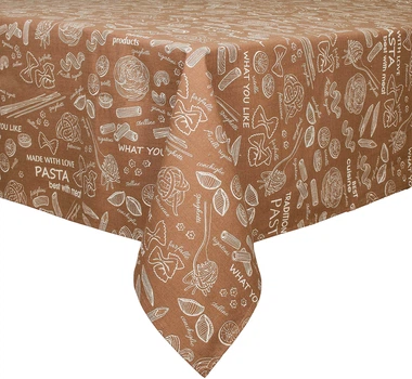 Скатерть Home Line Паста Коричневая 120х150 см (183953)