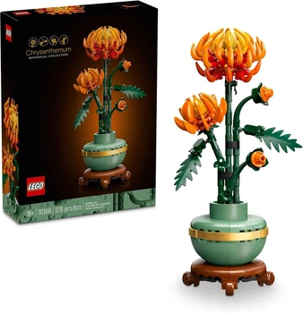 Лего Иконс Хризантема Букет Цветочный декор LEGO Icons 10368