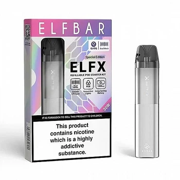 Pod-система Elf Bar ELFX - Silver. Электронная сигарета.