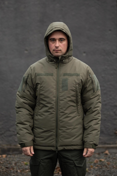 Мужская тактическая Зимняя куртка Military Termo Loft Олива 2XL