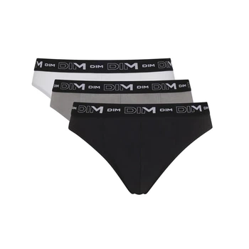 Трусы слипы DIM 6595x3 5р 3шт noir/blanc/gris