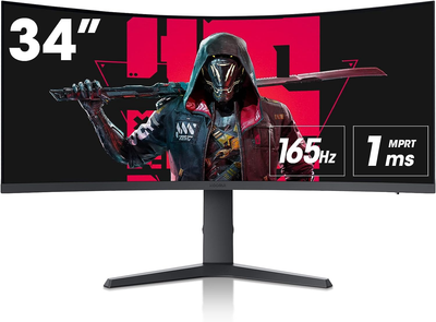 Монитор 34" KOORUI Gaming 34E6UC WQHD VA 165 Гц Б/В