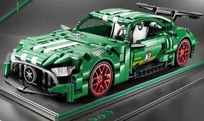 Конструктор Technic машинка Speed Champions Mersedes AMG GT 452 детали зелёный