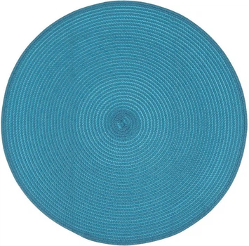 Сервировочные салфетки 4 подтарельника Mats Turquoise диаметр 38см