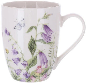 Набір 6 фарфорових кружок BonaDi 340 мл Floral білий (564783)
