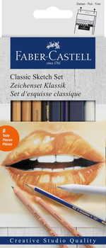 Zestaw ołówek Faber-Castell Classic Sketch set 6 szt. (4005401140047)