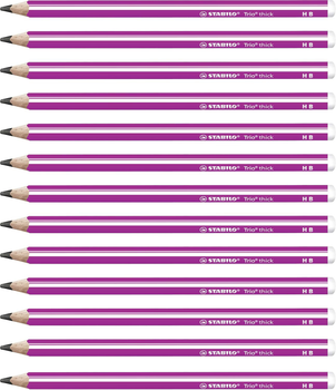 Набір графітових олівців Stabilo Trio Thick HB 12 шт (4006381499057)