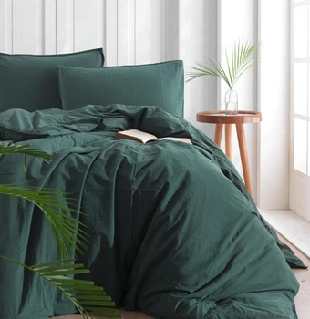 Пододеяльник SoundSleep Stonewash dark green 200х220 см зеленый (94272253)