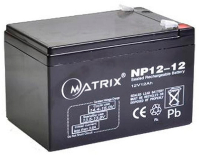 Аккумуляторная батарея Matrix 12V 12Ah (NP12-12)