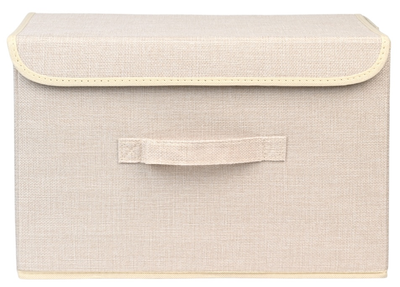 Ящик для хранения с крышкой MVM 25х25х38 см TH-07 M Cream