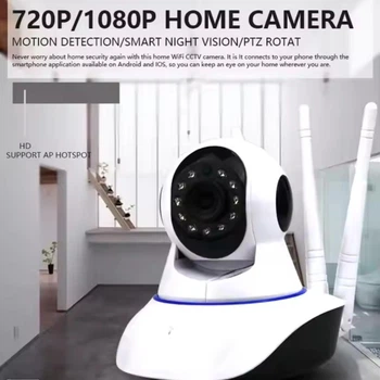 WiFi камера відеоняня з датчиком руху, бездротова поворотна IP камера відеоспостереження, NW-320