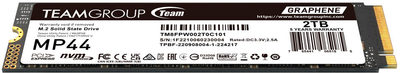 Dysk SSD Team Group MP44 2TB M.2 2280 PCIe 4.0 x4 3D NAND QLC (TM8FPW002T0C101)