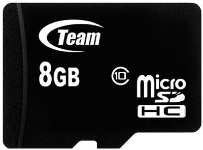 Карта памяти Team Group MicroSDHC 8 GB Class 10 + adapter(TUSDH8GCL1003)