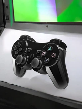 Беспроводной игровой джойстик геймпад PS3 Doubleshock PS 3 Bluetooth Черный/Black