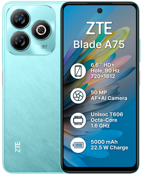 Мобильный телефон ZTE Blade A75 4/256GB Green (1103983)