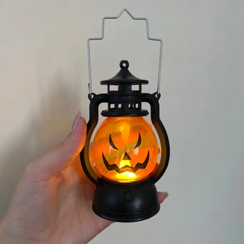 Електричний ліхтар на Halloween 12х5,5 см 19134-018 оранжевий