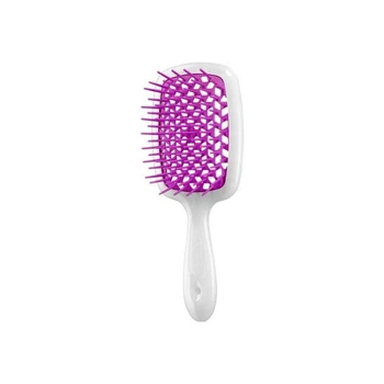 Гребінець для волосся JANEKE SUPERBRUSH біла з фуксією