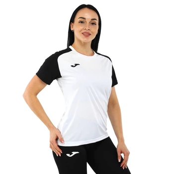Футболка женская Joma ACADEMY IV 901335-201 размер L (полиэстер, белый-черный)