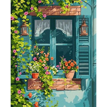 Картина за номерами Идейка Будинок у саду, 40x50 см (KHO6348)