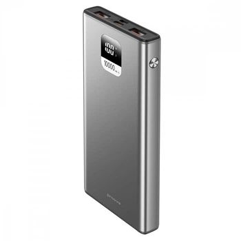 Повербанк на 10000 mAh с быстрой зарядкой Proove Guardian (22.5W, 5A, QC/PD). Gray