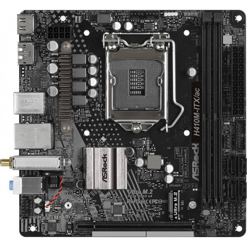 Материнская плата ASRock H410M-ITX/AC/REF MiniITX / Socket 1200/ DIMM DDR4 Refurbished