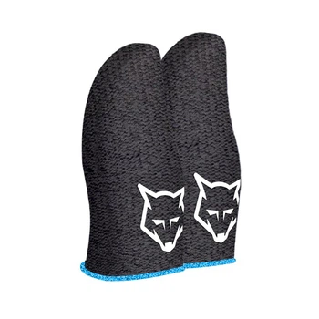 Игровые напальчники для телефона и пабг Sarawolf V1 Черные с синим c нейлоном 1 пара. Киберспортивные геймерские напальчники для игры на сенсорных экранов в PUBG, Standoff 2