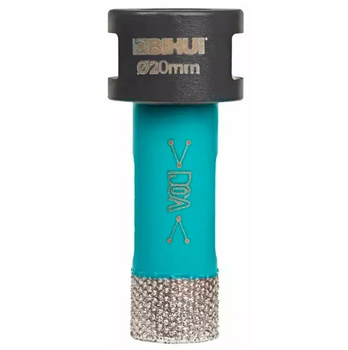Алмазная коронка BIHUI TOP DRY 20 мм для сухого сверления М14 на болгарку (УШМ)