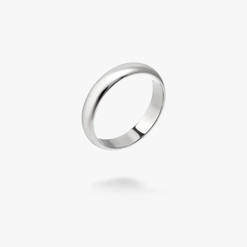 Серебряное кольцо Обручальное (853) 19 размер