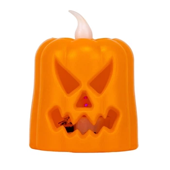 Святкове прикраса декор Halloween електрична свічка Гарбуз 7 см 19134-007