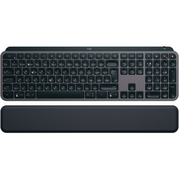 Клавіатура Logitech MX Keys S Plus Palmrest Wireless UA Graphite (920-011589) [94355]