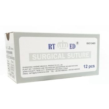 ПДС (полидиоксанон) Shandong Haidike medical products USP 4/0 (ЕР 1,5) 3/8 19 мм, колющая 75 см