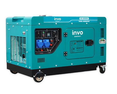 Дизельний генератор INVO DS-8000EA у кожусі, 7,5/8кВт, 230В