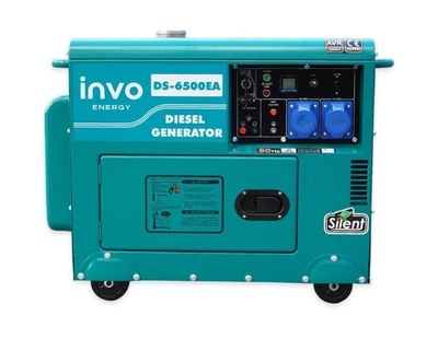 Дизельный генератор INVO DS-6500EA в кожуху, 6/6,5кВт, 220В
