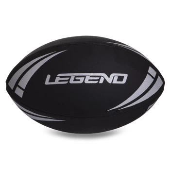 Мяч для регби Legend Black Edition 3293 размер №3 Black-White