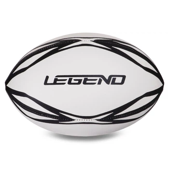 Мяч для регби Legend 3298 размер №4 White-Black