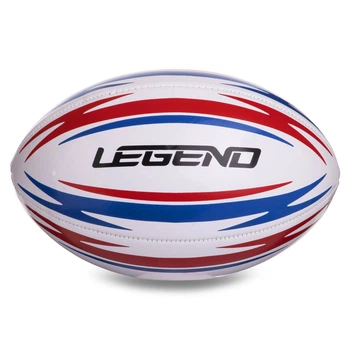 Мяч для регби Legend 3290 размер №3 White-Red-Blue