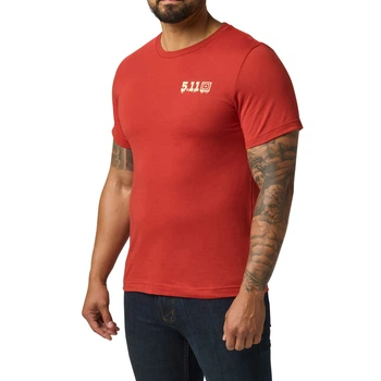 Футболка з малюнком 5.11 Tactical Xmas Nightmare Red Ochre XL (76166ADK-1075)