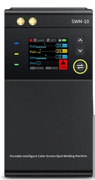 FNIRSI SWM-10 - портативный точечный сварочный аппарат 5000 мАч, LCD экран, 0,25 мм (Power-bank, 1200 A)