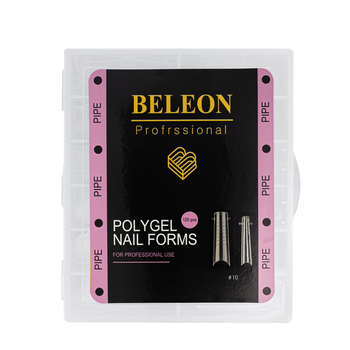 Верхние формы для наращивания ногтей BELEON Pipe № 10 (120шт/уп.)