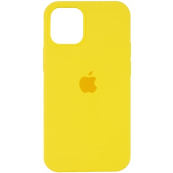 Защитный чехол-накладка Silicone Full Case AA Open Cam для iPhone 15 Pro Max Sunny Yellow (FullOpeAAi15PM-56)