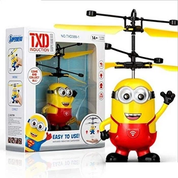 Інтерактивна іграшка літаючий міньйон сенсорний Flying Minion Red