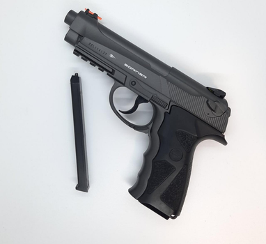 Пневматический пистолет Borner Sport 306m (Beretta 90, метал) + ВВ шар 500шт и балон СО2 5шт