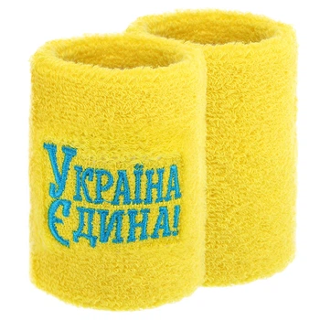 Напульсник махровый (1шт) УКРАИНА Единая BC-9279 (BC-9279_Желтый)