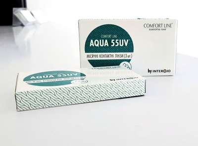 М'які контактні лінзи AUQA 55UV -4.50